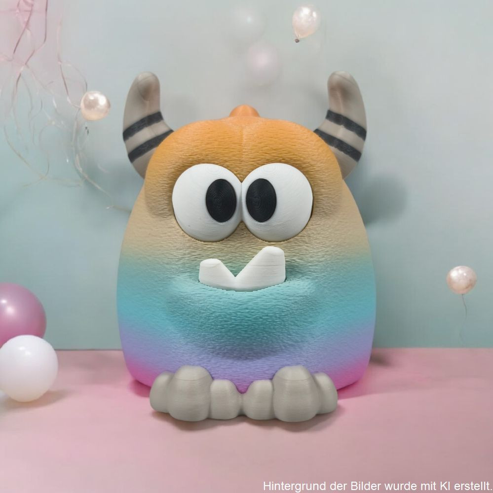 Mutmachmonster in 3D-Druck, Symbolbild – Darstellung wurde mit künstlicher Intelligenz erstellt